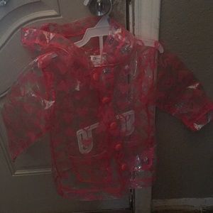 Lil Girls Hooded Raincoat with Hearts!💞